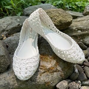 NEW Melissa Campana Zig Zag White Size 9